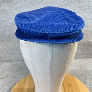 Vintage McGregor Sportswear Royal Blue Corduroy Flat Cap Newsboy Hat Medium USA